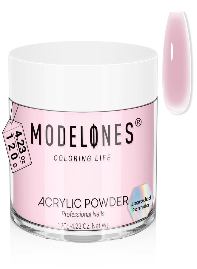Modelones Acrylic Powder, 4.23oz Upgraded Medium Pink Nail Acrylic Powder for Nail Art 3D Carving French Nails Extensions, Non-Yellowing, Gifts for Women - Image 1